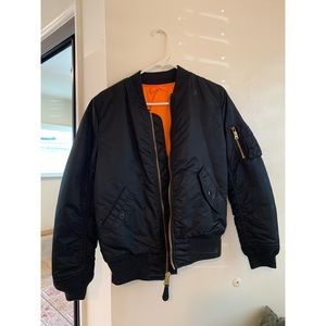 Black Bomber Jacket from Urban Outfitters